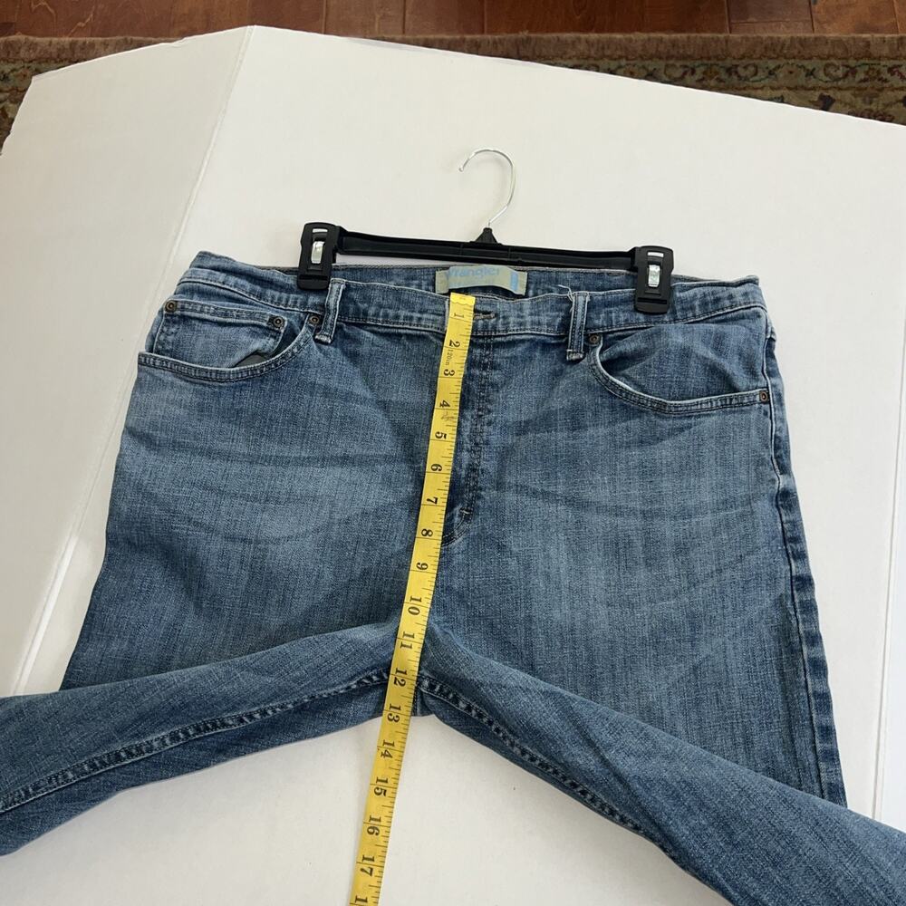 Wrangler Straight Fit Flex Jeans Mens 38/30 faded blue Pants 95GRTDU - Picture 8 of 8